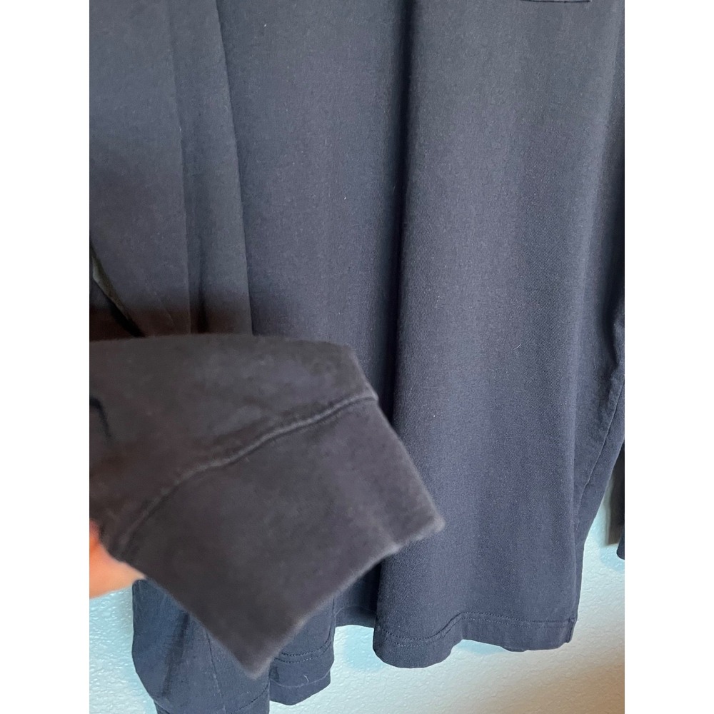 Carhartt K126 T-Shirt Men's Navy Blue Workwear Long Sleeve Pocket Tee  Sz  2XL - Picture 3 of 11